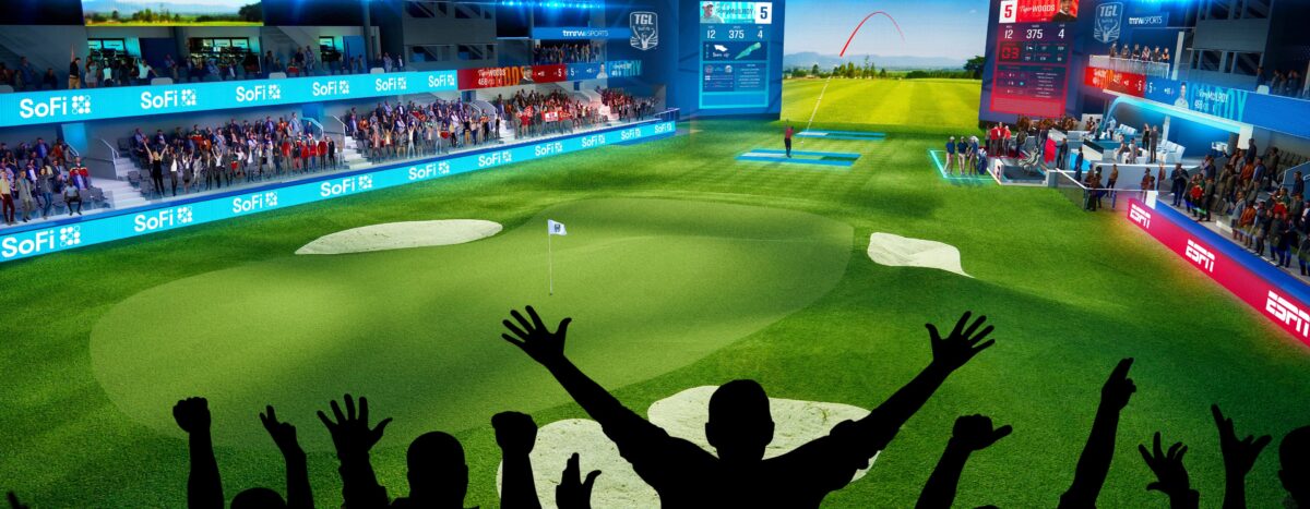 Visualization of an indoor golf event