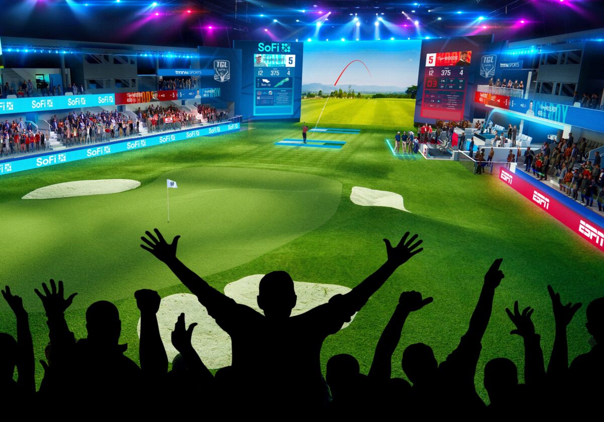 Visualization of an indoor golf event