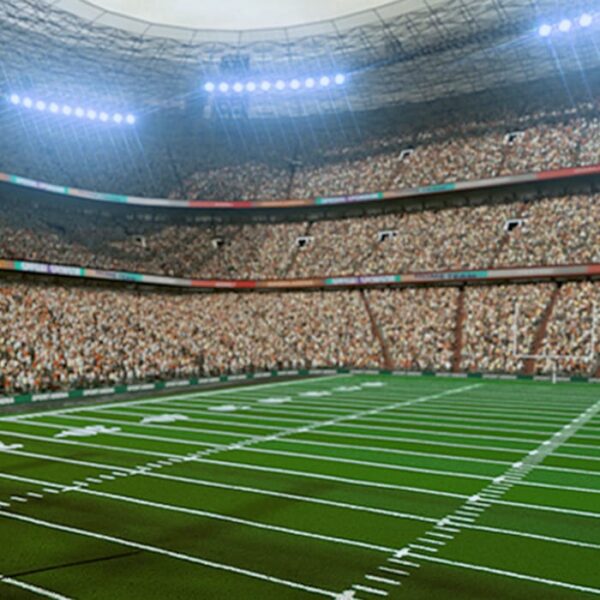 Sold-out football stadium